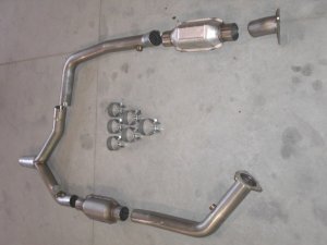 Chevrolet Camaro Performance Exhaust - Stainless Works - Catted Y-Pipe - `00-`02